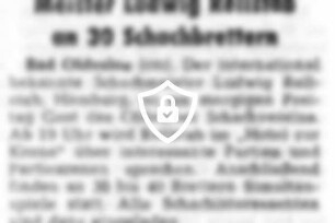 Meister [Name maskiert] an 30 Schachbrettern