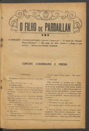 O filho de Pardaillan : Romance histórico