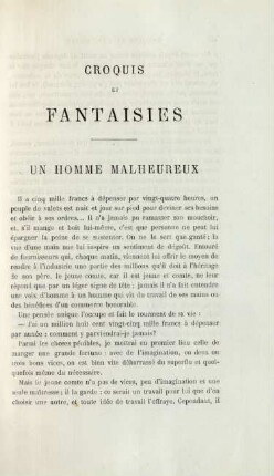 Un homme malheureux
