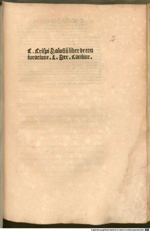 De coniuratione Catilinae : mit Vita Sallustii von Julius Pomponius