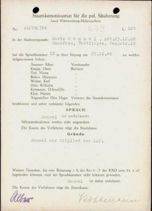 Hummel, Maria