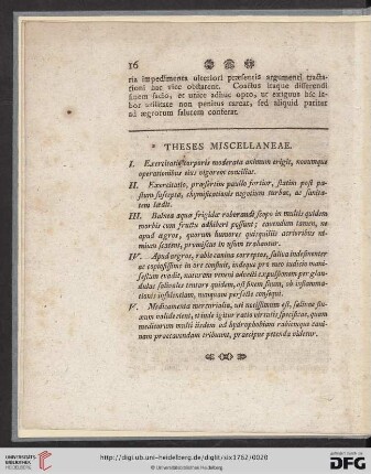 Theses Miscellaneae