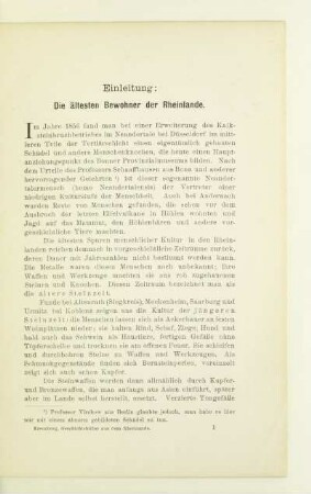 Einleitung: Die ältesten Bewohner der Rheinlande