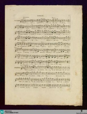 Messe in F dur : für 4 Singstimmen, 2 Violinen, Orgel (obligato), 2 Oboen (oder Clarinetten), 2 Corni, 2 Trompettn und Pauken (ad libitum; 94tes Werk