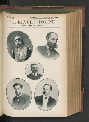 La Revue Indigène Supplement Illustré. Nr. 50-51. 5e Année. Juin-Juillet 1910.