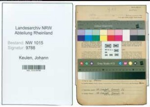 Entnazifizierung Johann Keulen , geb. 06.02.1895 (Werkmeister)