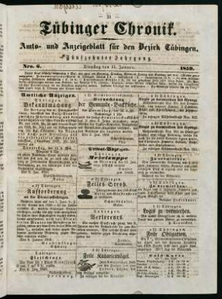 21-40, 11. Januar (Nr. 6) - 16. Januar (Nr. 10)