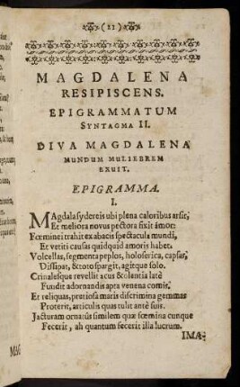 21-41, Syntagma II.-Elegia II.
