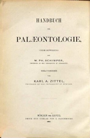 Palaeozoologie, 1. Protozoa, Coelenterata, Echinodermata und Molluscoidea