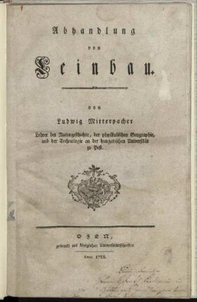Abhandlung von Leinbau