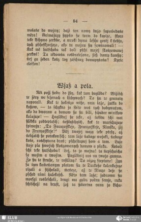 Wjaß a pola