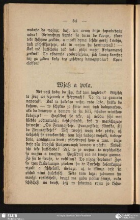 Wjaß a pola