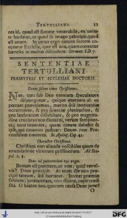 Sententiae Tertulliani.