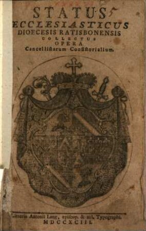 Status ecclesiasticus Dioecesis Ratisbonensis. 1793, 1793
