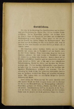 Entschließung.