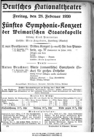 Fünftes Symphonie-Konzert