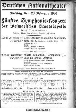 Fünftes Symphonie-Konzert