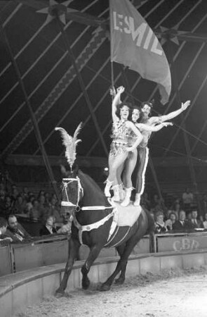 Gastspiel des Zirkus Busch-Roland auf dem Messplatz in Karlsruhe