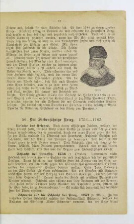 56. Der Siebenjährige Krieg. 1756 - 1763