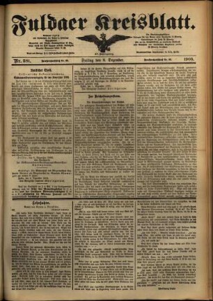 Ausgabe vom Freitag, den 08. Dezember 1905.