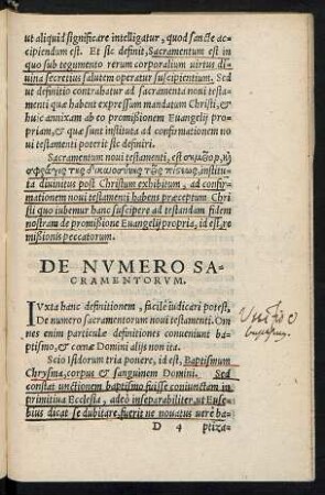 De Numero Sacramentorum.
