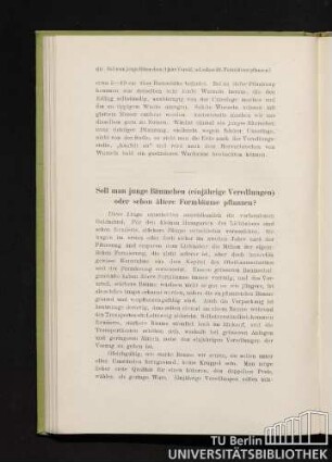 Soll man junge Bäumchen (einjährige Veredlungen) oder schon ältere Formbäume pflanzen?