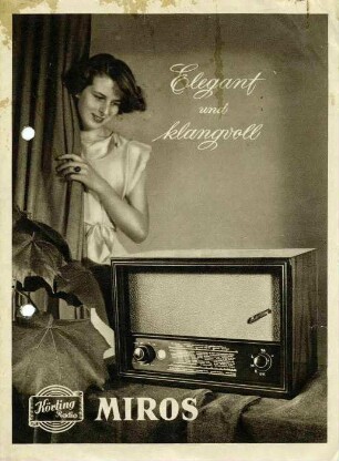 Elegant und klangvoll, Bedienungsanweisung zum Körting Miros, Modell 6530 W.