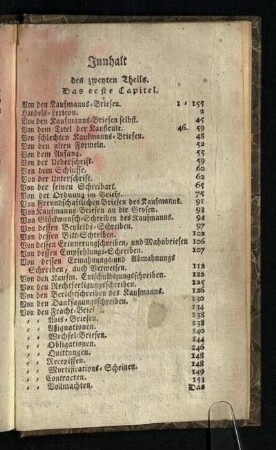 Innhalt des zweyten Theils