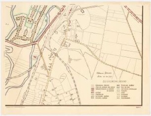 Bebauungsplan der Stadterweiterung, Treptow/Rega: Grundplan und Lageplan 1:2000, bestehend aus vier Blättern: Inv.Nr. 21409, 21410, 21411, 21412, hier Blatt 1, Maßstabsleiste