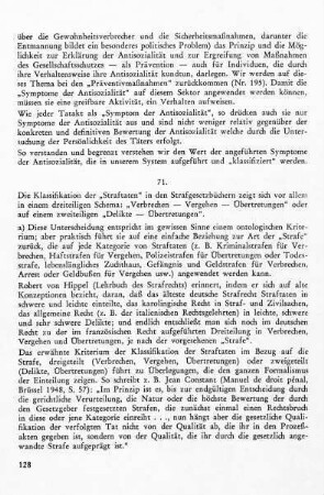 71. Methoden der Klassifikation