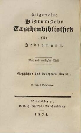 Geschichte des deutschen Adels, 4