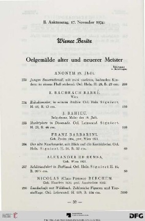 Ölgemälde alter und neuerer Meister (Nr. 253-329)