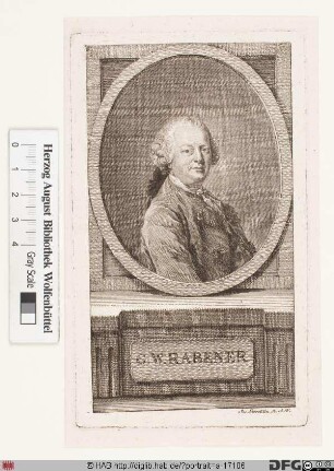 Bildnis Gottlieb Wilhelm Rabener