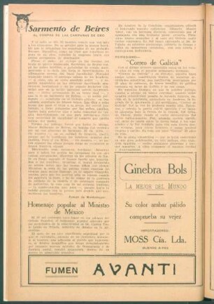 Homenaje popular al Ministro de México