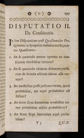 297-656, Disputatio II.