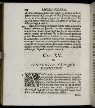 Cap. XV. De Sententia Ejusque Executione.