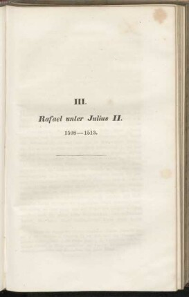 III. Rafael unter Julius II. 1508-1513.