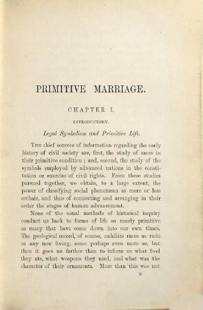 Studies in ancient history, [1]. Primitive marriage : an inquiry into the origin of the form of capture in marriage ceremonies
