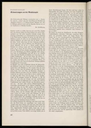 98-101, Erinnerungen an die Studienzeit