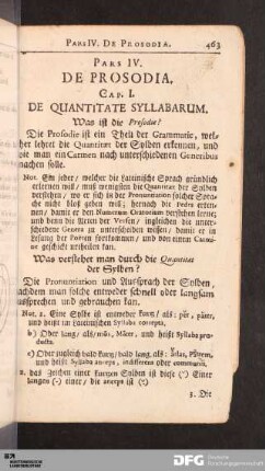 Cap. I. De Quantitate Syllabarum