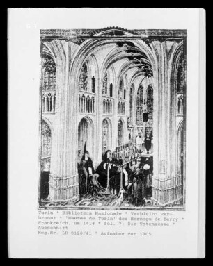 Heures de Turin des Herzogs de Berry — fol. ?: Die Totenmesse