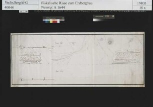Kurprinz Friedrich August Erbstolln bei Großschirma, Streichen des Ludwig Spatganges vom Treibeschacht gegen Westen bis tiefes Stollnort und sein Fallen im Treibeschacht