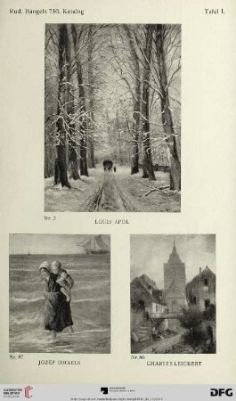 Tafel I-XI