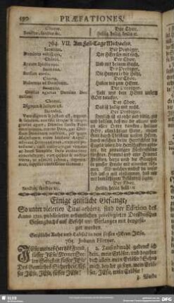 Einige geistliche Gesänge, so unter vielerley Titul gehörig, sind der Edition des Anno 1722 publicirten ordentlichen privilegirten Dreßdnischen Gesangbuchs auf Befehl und Verlangen mit beygefüget worden