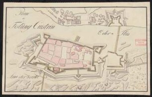 Plan der Festung Cüstrin