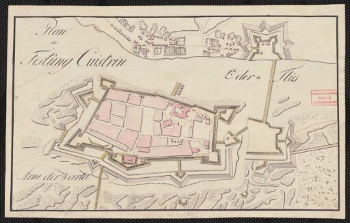 Plan der Festung Cüstrin