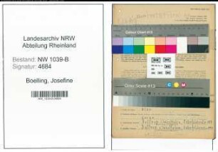 Entnazifizierung Josefine Boelling , geb. 22.12.1908 (Krankenschwester)
