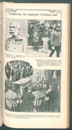 Cumpleaños del emperador Francisco José - [Ilustración]