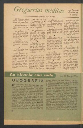 Geografía : La ciencia con soda