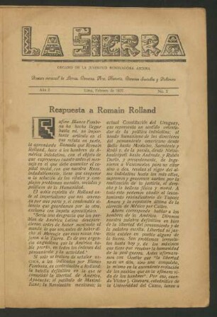 Respuesta a Romain Rolland